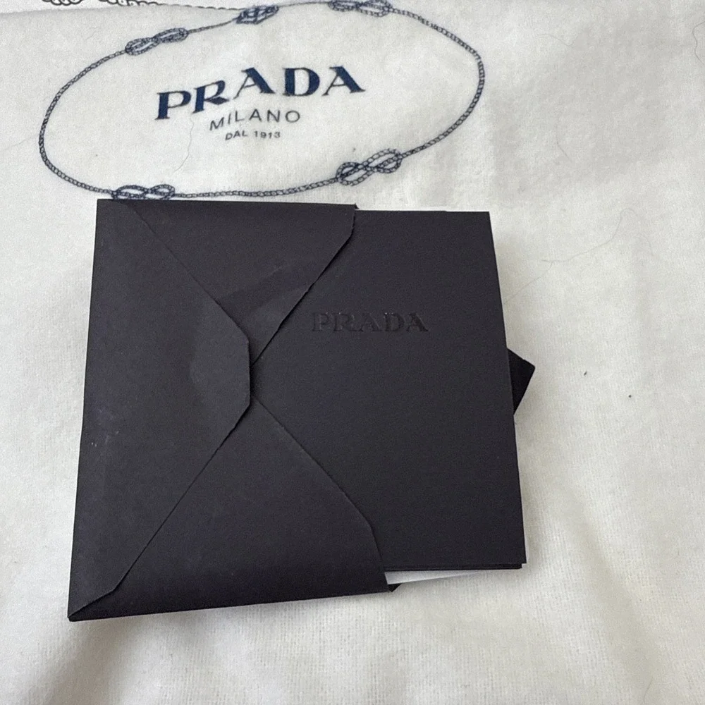NWT PRADA Black Glace Calf Leather Shopping Tote Bag Purse ALL INCLUSIVE COA BAG - Picture 5 of 16